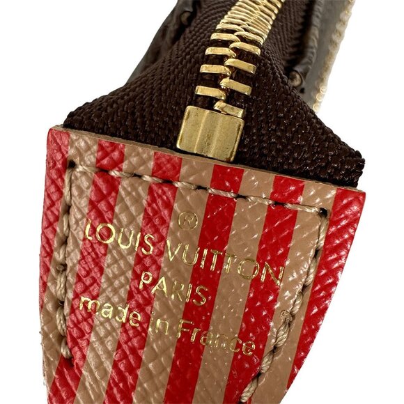 LOUIS VUITTON Authentic Brown Monogram Canvas Pochette Pouch - Picture 9 of 11